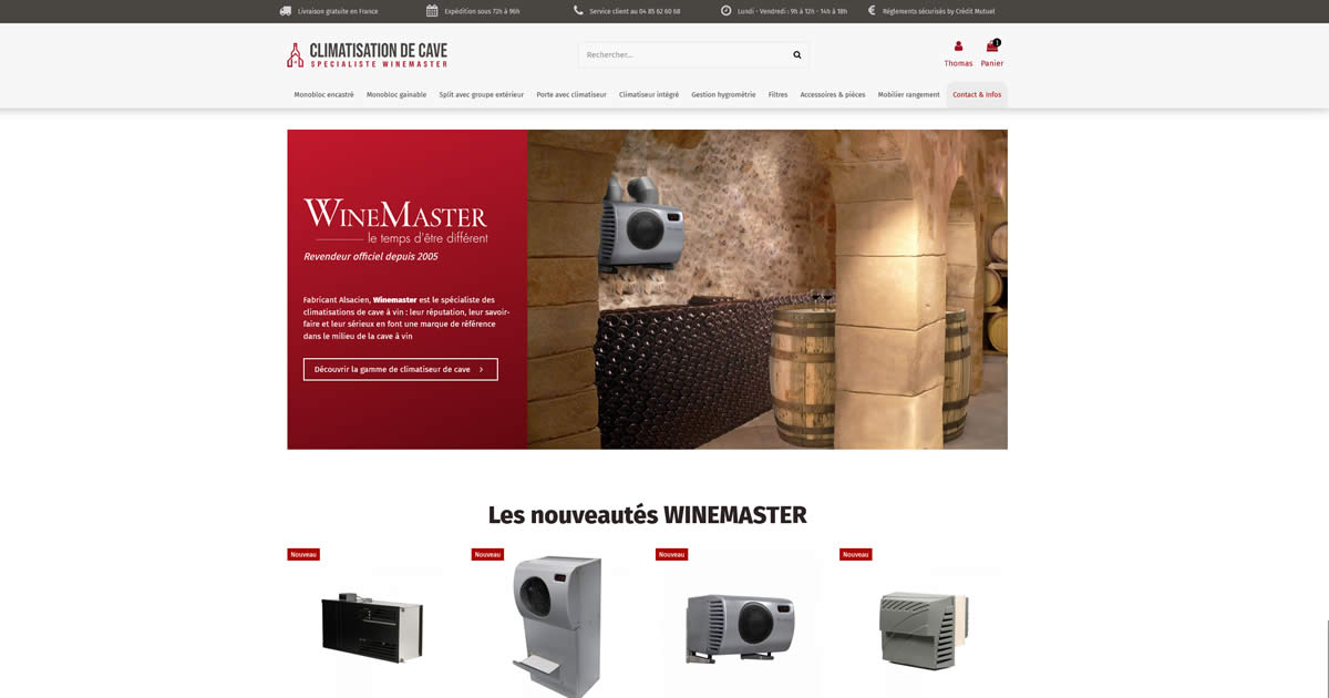 Winemaster - Climatiseurs de cave à vins fabriqués en France